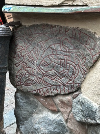 runestone used in Stockholm building foundation